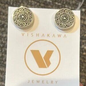 New! VISHAKAWA JEWELRY Earrings Turkey Sterling Silver 925